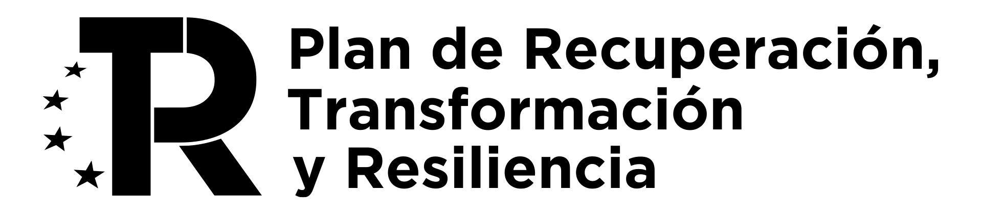 Logo PRTR tres líneas_NEGRO